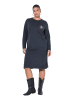 Studio Untold Jerseykleid in anthrazit melange