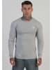 SikSilk Langarmshirt Essentials in Grey Marl