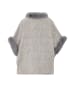 CHANI Damen Poncho in Wollweiss