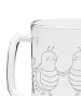 Mr. & Mrs. Panda Gravur Bierkrug Sternzeichen Zwilling ohne Spruch in Transparent