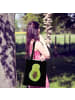 Mr. & Mrs. Panda Leinentasche Avocado Kern ohne Spruch in Schwarz