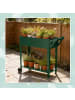 relaxdays Hochbeet in Grün - (B)85 x (H)80 x (T)50 cm