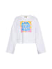 ebeeza Damen Sweatshirt in Weiss