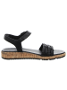 Tamaris Keilsandalette in schwarz
