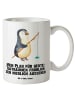 Mr. & Mrs. Panda XL Tasse Pinguin Angler mit Spruch in Weiß