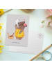 Mr. & Mrs. Panda Postkarte Saunameisterin Herz ohne Spruch in Grau Pastell