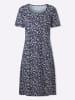 Sieh an! Jerseykleid in marine-weiß-bedruckt