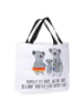 Mr. & Mrs. Panda Tote Bag Koala Familie mit Spruch in Weiß
