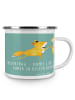 Mr. & Mrs. Panda Camping Emaille Tasse Ehevertrag Liebe Finanzen... in Meeresbrise