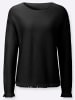 WITT WEIDEN Langarm-Pullover in schwarz