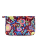 Oilily Pieternella stripe Kosmetiktasche 22 cm tawny port
