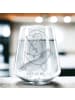Mr. & Mrs. Panda Wasserglas Pinguin Mond ohne Spruch in Transparent