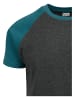 Urban Classics T-Shirts in charcoal/teal