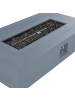 Beliani Feuerstelle für Gas PAVO in Grau - (W) 143 x (H) 31 x (L) 71 cm
