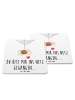 Mr. & Mrs. Panda Glasuntersetzer Spinne Agathe Liebe mit Spruch in Weiß