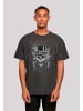 F4NT4STIC Oversize T-Shirt Guns 'N' Roses Skull and Pistols in schwarz
