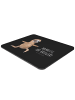 Mr. & Mrs. Panda Mousepad Faultier Yoga mit Spruch in Schwarz
