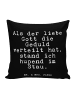 Mr. & Mrs. Panda Kissen Als der liebe Gott... mit Spruch in Schwarz