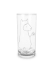 Mr. & Mrs. Panda Longdrinkglas Alpaka Fahne ohne Spruch in Transparent