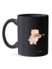 Mr. & Mrs. Panda Kaffeetasse Violine Anfänger mit Spruch in Schwarz