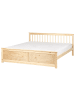 Beliani Doppelbett OLENDON in Braun - (W) 189 x (H) 82 x (L) 206 cm