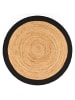 KADIMA DESIGN Jute Teppich Boho wendbar in Schwarz