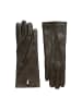 Marc O'Polo Leder-Fingerhandschuhe in dark coffee