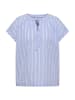 Cecil Striped Structure Blouse in Blouse Blue