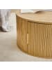 CALICOSY Couchtisch ERNEST in Helles Holz - (W) 75  x (H) 35,5  x (L) 75  cm