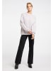 IZIA Damen Strickpullover in Hellgrau