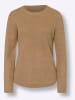 Sieh an! Langarm-Pullover in camel
