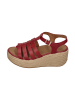 fitflop Sandaletten PLATFFORMS ESPADR. LEATHER FISHERMAN WEDGE SANDALS in rot