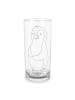 Mr. & Mrs. Panda Glas Pinguin Diät ohne Spruch in Transparent