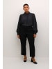 KAFFE curve Langarm-Bluse KCdorina in Black Oyster