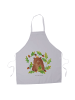 Mr. & Mrs. Panda Schürze Bär König ohne Spruch in Grau Pastell