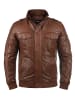 !SOLID Lederjacke in braun