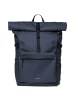 SANDQVIST Stream Rolltop - Rucksack 16" 67 cm (black) in navy