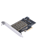 Orico Orico PDM2 PCI-E 3.0 x4 Erweiterungskarte für M.2 NVMe- und SATA-Laufwerke