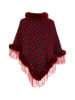 osha Poncho in Rot