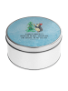 Mr. & Mrs. Panda Aufbewahrungsbox Pinguin Weihnachtsbaum mit Spruch in Eisblau