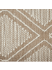 Beliani Kurzflor KACEM in Beige/Weiß - (W) 80 x (H) 1 x (L) 150 cm