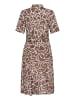 Kaffe Kleid KAemine Regular fit in Deep Taupe W. Chalk Print