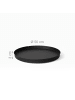 relaxdays Bodenplatte in Schwarz - 50 cm