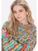 IZIA Damen Pullover in Grün Mehrfarbig