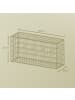 SONGMICS Gabionen Patya in Silbern - (B)100 x (H)50 x (T)30 cm