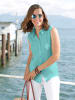 Sieh an! Ärmellose Bluse in mint