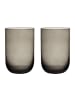 like. by Villeroy & Boch 2er Set Longdrinkbecher Like Glass 385 ml in Smoke