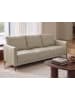 Beliani 3-Sitzer Sofa CILENS in Beige/Silber - (W) 152 x (H) 93 x (L) 73 cm