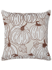 Beliani Dekokissen GOURD in Beige/Weiß/Braun - (W) 45 x (H) 12 x (L) 45 cm