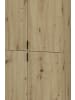 Inn.Furn Garderobe Eiche Artisan, weiß Hochglanz 243 cm, Set mit viel Stauraum
